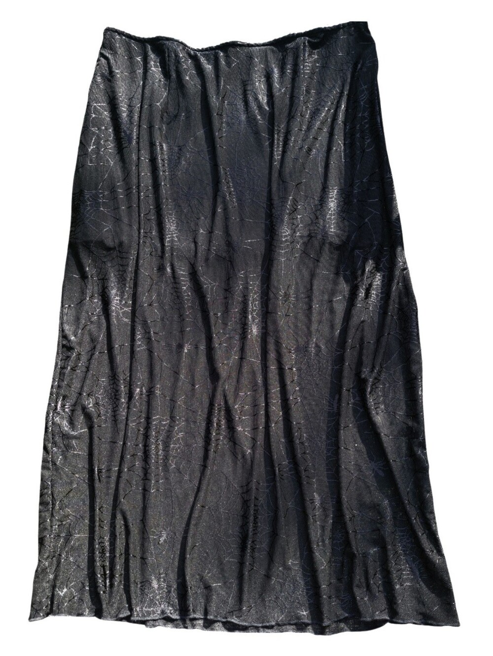 Forest Ink Spider Web Maxi Skirt Mesh Gothic Morbid